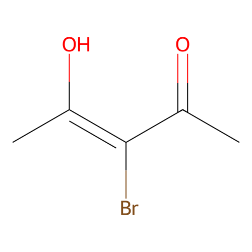 3-Bromo-4-hydroxypent-3-en-2-one structure