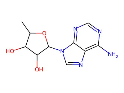 9-(5-脱氧戊呋喃糖基)-9H-嘌呤-6-胺 structure
