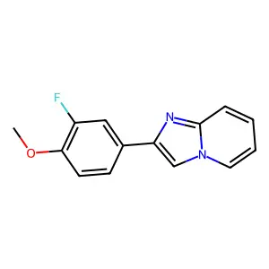 2-(3-Fluoro-4-methoxyphenyl)imidazo[1,2-a]pyridine structure