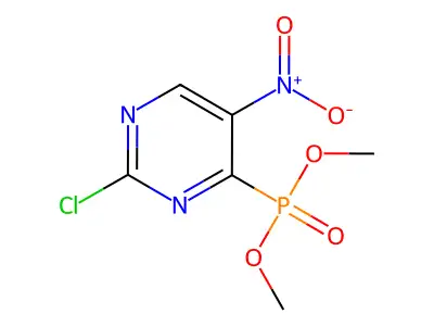 Phosphonic acid, (2-chloro-5-nitro-4-pyrimidinyl)-, dimethyl ester structure