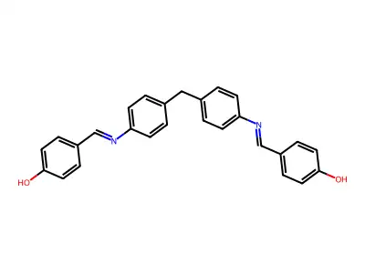 Phenol, 4,4'-[methylenebis(4,1-phenylenenitrilomethylidyne)]bis- structure