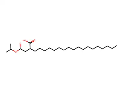 Succinic acid, octadecyl 2-propyl ester structure