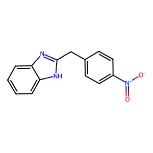 2-[(4-nitrophenyl)methyl]-1H-1,3-benzodiazole structure