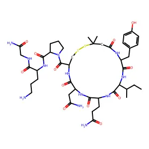Oxytocin, 1-desaminopenicillamyl-orn(8)- structure