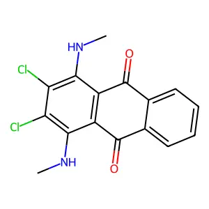 9,10-Anthracenedione, 2,3-dichloro-1,4-bis(methylamino)- structure