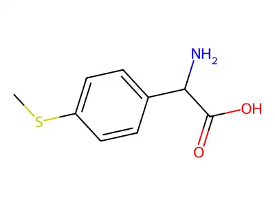 Amino[4-(methylsulfanyl)phenyl]acetic acid structure
