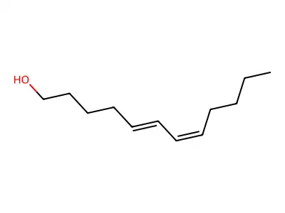 (5E,7Z)-dodeca-5,7-dien-1-ol structure
