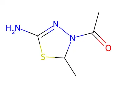 1-(5-Amino-2-methyl-[1,3,4]thiadiazol-3-yl)-ethanone structure