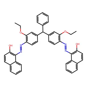2-Naphthalenol, 1,1'-[(phenylmethylene)bis[(2-ethoxy-4,1-phenylene)azo]]bis- structure