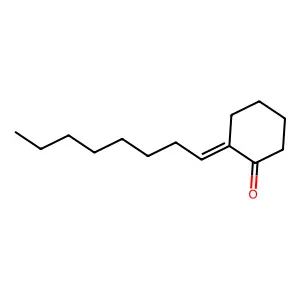 Cyclohexanone, 2-octylidene- structure