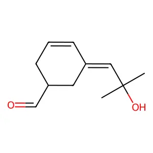3-Cyclohexene-1-carboxaldehyde, 5-(2-hydroxy-2-methylpropylidene)- structure