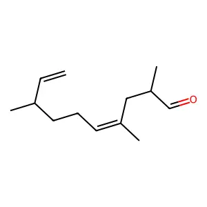 4,9-Decadienal, 2,4,8-trimethyl- structure