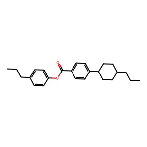 4-Propylphenyl trans-4-(4-propylcyclohexyl)benzoate structure
