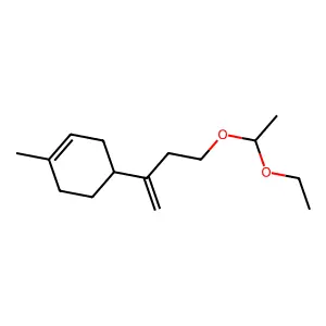 4-(3-(1-Ethoxyethoxy)-1-methylenepropyl)-1-methylcyclohexene structure