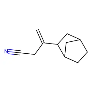 Bicyclo(2.2.1)heptane-2-propanenitrile, beta-methylene- structure