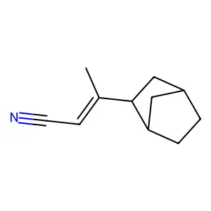 3-双环[2.2.1]庚-2-基-2-丁烯腈 structure