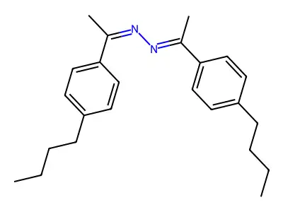1-(4-Butylphenyl)ethanone 2-[1-(4-butylphenyl)ethylidene]hydrazone structure