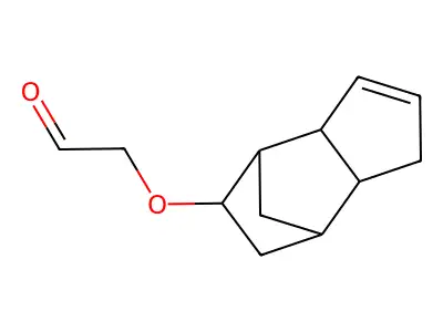 ((3a,4,5,6,7,7a-Hexahydro-4,7-methano-1H-inden-5-yl)oxy)acetaldehyde structure