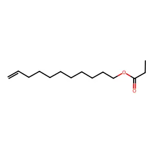 10-Undecen-1-ol, 1-propanoate structure