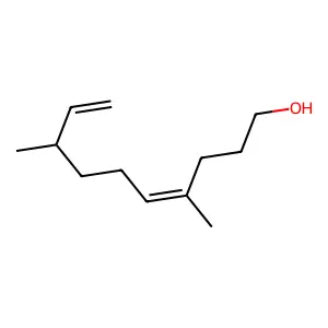 4,9-Decadien-1-ol, 4,8-dimethyl- structure