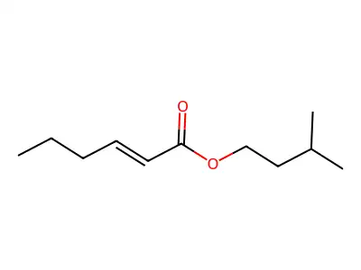3-Methylbutyl hex-2-enoate structure
