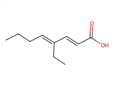4-乙基-2,4-辛二烯酸 structure