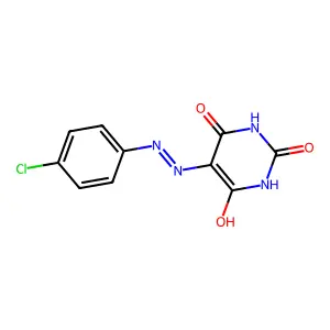 5-[(4-Chlorophenyl)hydrazono]pyrimidine-2,4,6(1H,3H)-trione structure