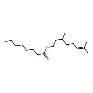 Citronellyl octanoate structure