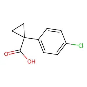 1-(4-氯苯基)环丙烷甲酸 structure