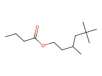 3,5,5-Trimethylhexyl butyrate structure