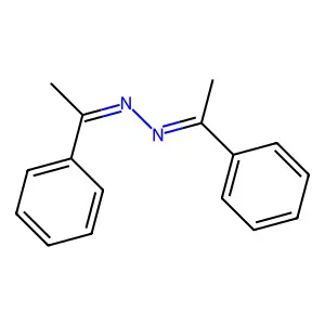 1-Phenylethanone 2-(1-phenylethylidene)hydrazone structure