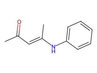 4-Phenylamino-3-penten-2-one structure