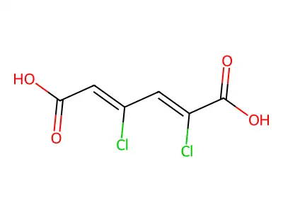 2,4-二氯粘康酸 structure