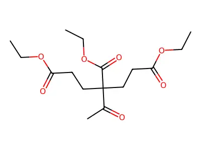Triethyl 3-acetylpentane-1,3,5-tricarboxylate structure