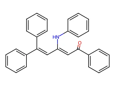 3-Anilino-1,5,5-triphenylpenta-2,4-dien-1-one structure