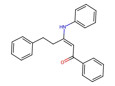 3-Anilino-1,5-diphenyl-pent-2-en-1-one structure
