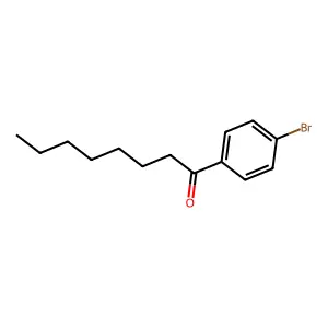 p-Bromophenyl heptyl ketone structure