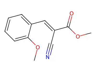 Methyl (2E)-2-cyano-3-(2-methoxyphenyl)prop-2-enoate structure