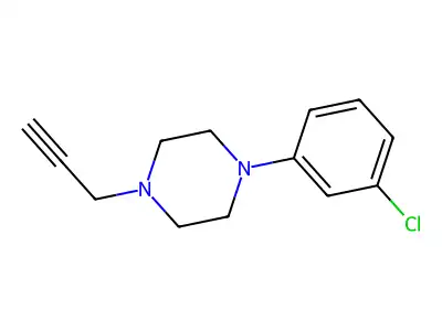 1-(3-Chlorophenyl)-4-(2-propynyl)piperazine structure