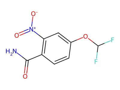 4-(Difluoromethoxy)-2-nitrobenzamide structure