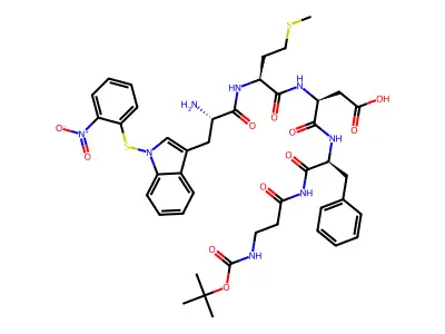 (ortho-Nitrophenyl)sulfenyl pentagastrin structure