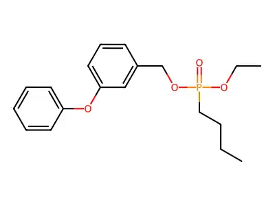 1-[[Butyl(ethoxy)phosphoryl]oxymethyl]-3-phenoxybenzene structure