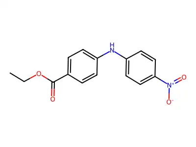 Ethyl 4-(4-nitroanilino)benzoate structure