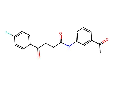 N-(3-acetylphenyl)-4-(4-fluorophenyl)-4-oxobutanamide structure