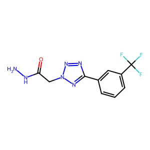 2-{5-[3-(trifluoromethyl)phenyl]-2H-1,2,3,4-tetrazol-2-yl}acetohydrazide structure