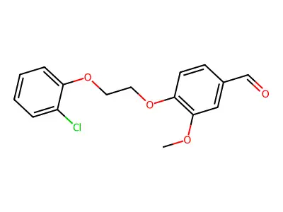 4-[2-(2-Chlorophenoxy)ethoxy]-3-methoxybenzaldehyde structure