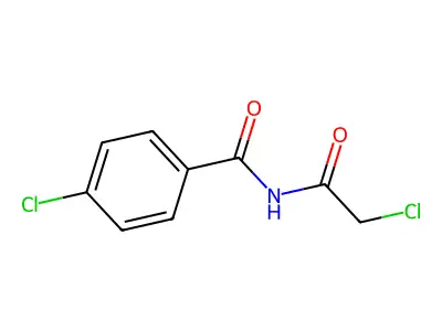 4-chloro-N-(2-chloroacetyl)benzamide structure