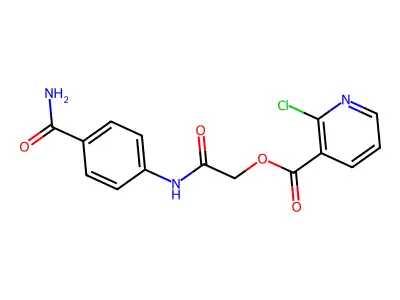 [(4-Carbamoylphenyl)carbamoyl]methyl 2-chloropyridine-3-carboxylate structure