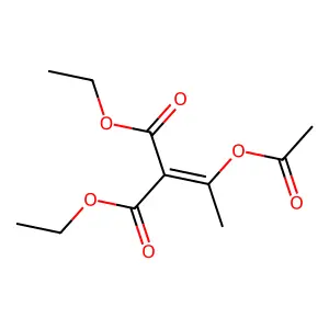 diethyl 2-(1-acetyloxyethylidene)propanedioate structure