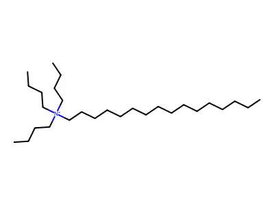 Tributyl(hexadecyl)azanium structure